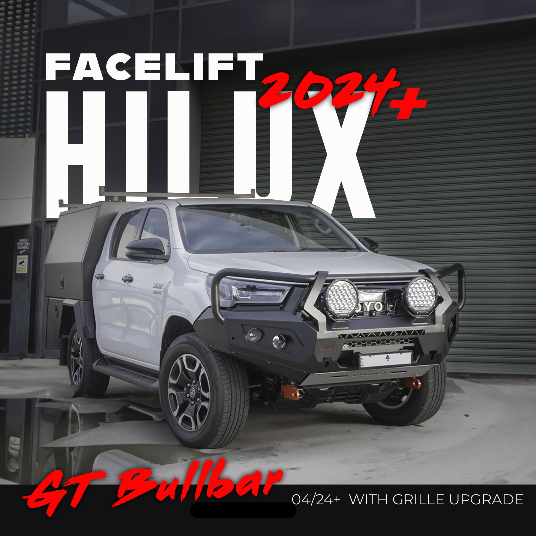 Rockarmor Gt Steel Hoop Bullbar Combo Pack - Toyota Hilux 2020-2025
