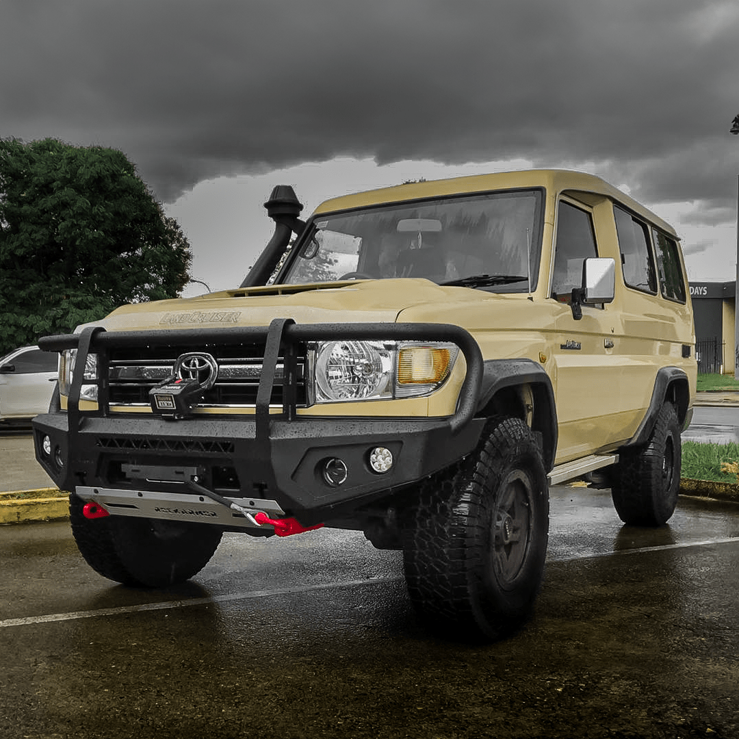 Rockarmor Gt Steel Hoop Bullbar Combo Pack - Toyota Landcruiser 76,78,79 2007-2023 (Full Bar Replacement)
