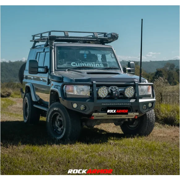 Rockarmor Gt Hoop Steel Bullbar - Toyota Landcruiser 76,78,79 2007-2023 (Full Bar Replacement) - Winch Bar