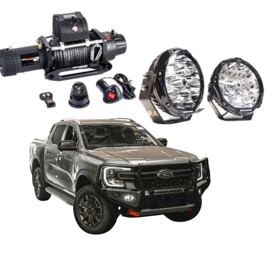 Rockarmor Gt Steel Hoop Bullbar Combo - Next Gen Ford Ranger 22+
