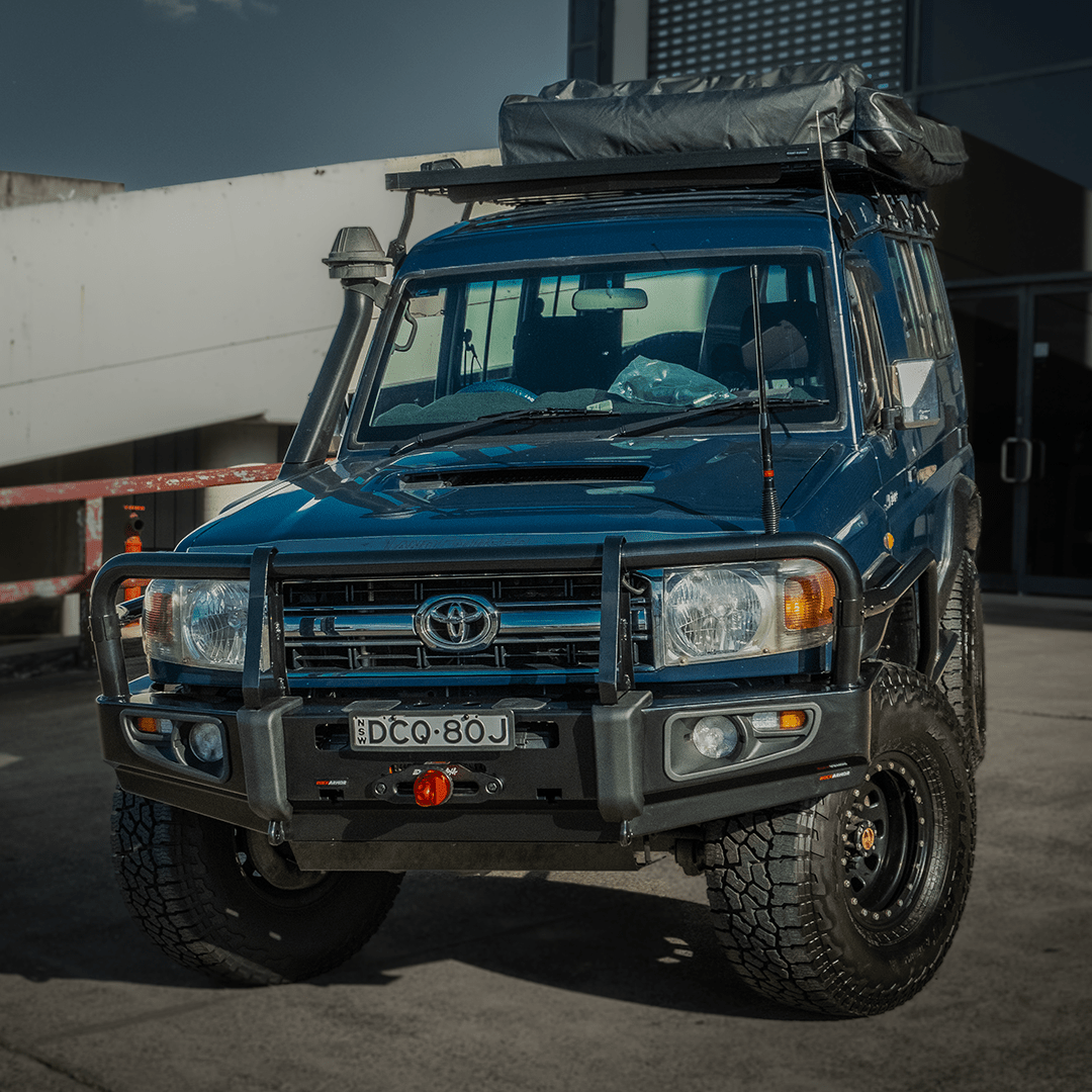 Rockarmor Premium Steel Bullbar - Toyota Landcruiser 76/78/79 2005+ (Full Bar Replacement)