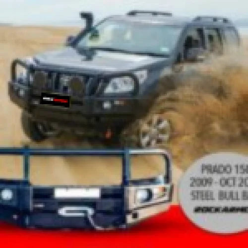 Rockarmor Premium Bullbar Frontal Combo To Suit Toyota Prado 150 2010-2013 (Bumper Cut) - Winch Bar Combo