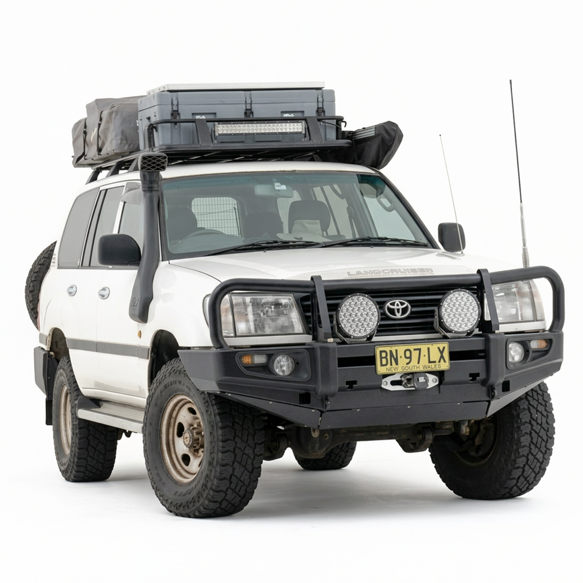 Rockarmor Premium Steel Bullbar - Toyota Landcruiser Fj105 1998-2002 (Live Axle)(Full Bar Replacement)