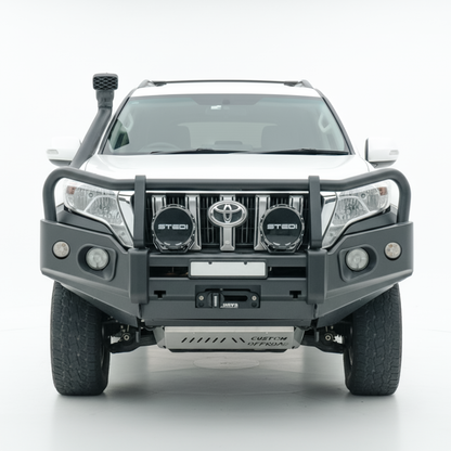 Rockarmor Rock Pack — Toyota Prado 150 Tear Drop 2013-18 | Elite Hoop Bullbar + Rock Sliders