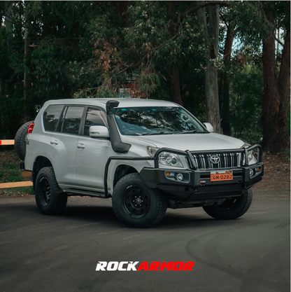 ROCKARMOR PREMIUM STEEL BULLBAR TO SUIT TOYOTA PRADO  FJ150 2009-2013 (Bumper Cut)
