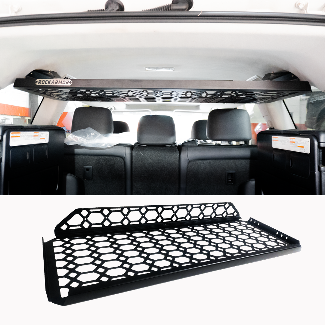 Rockarmor 200 Series Landcruiser rear cargo parcel shelf with Molle panel