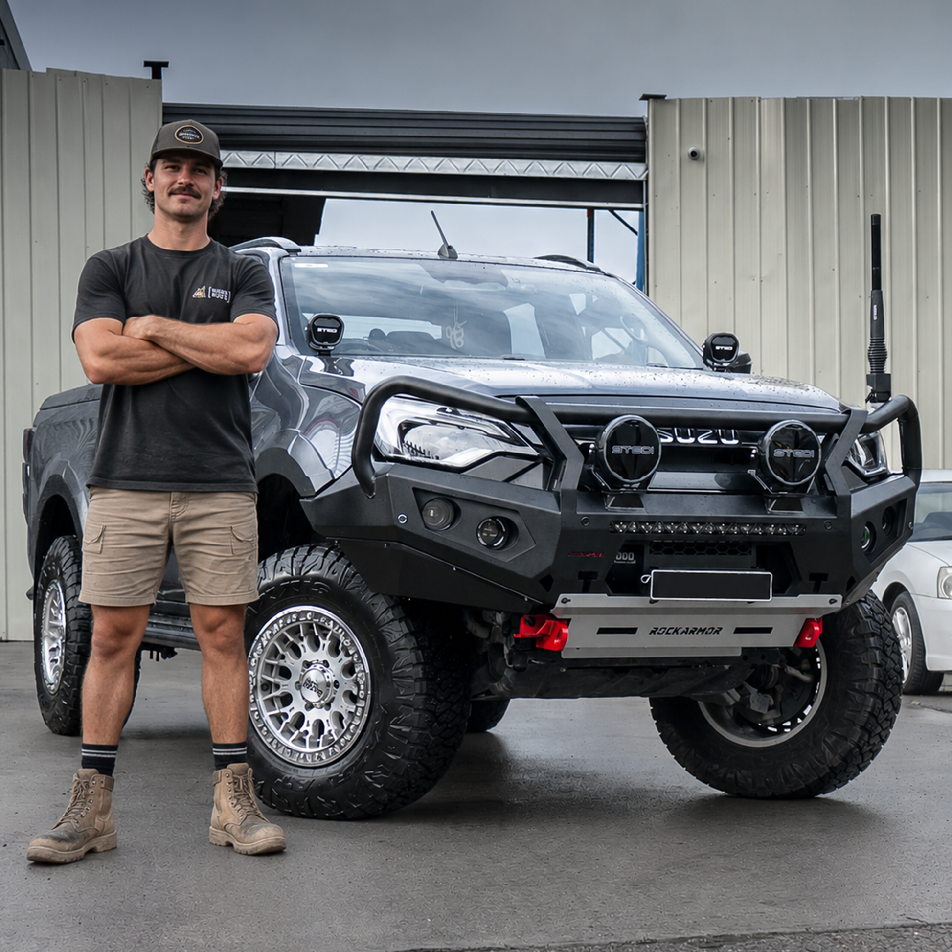 Rockarmor Rock Pack — Isuzu Dmax 2024+ FL | GT Hoop Bullbar + Rock Sliders
