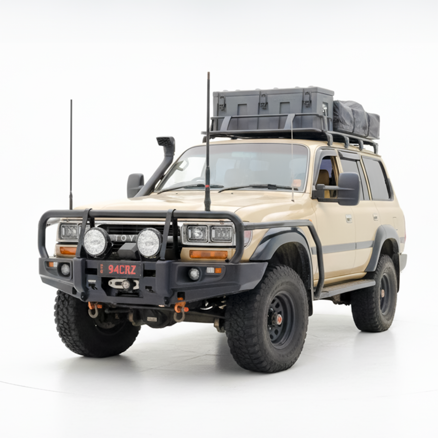 Rockarmor Premium Steel Bullbar - Toyota Landcruiser Fj80 1992-1997 (Full Bar Replacement)