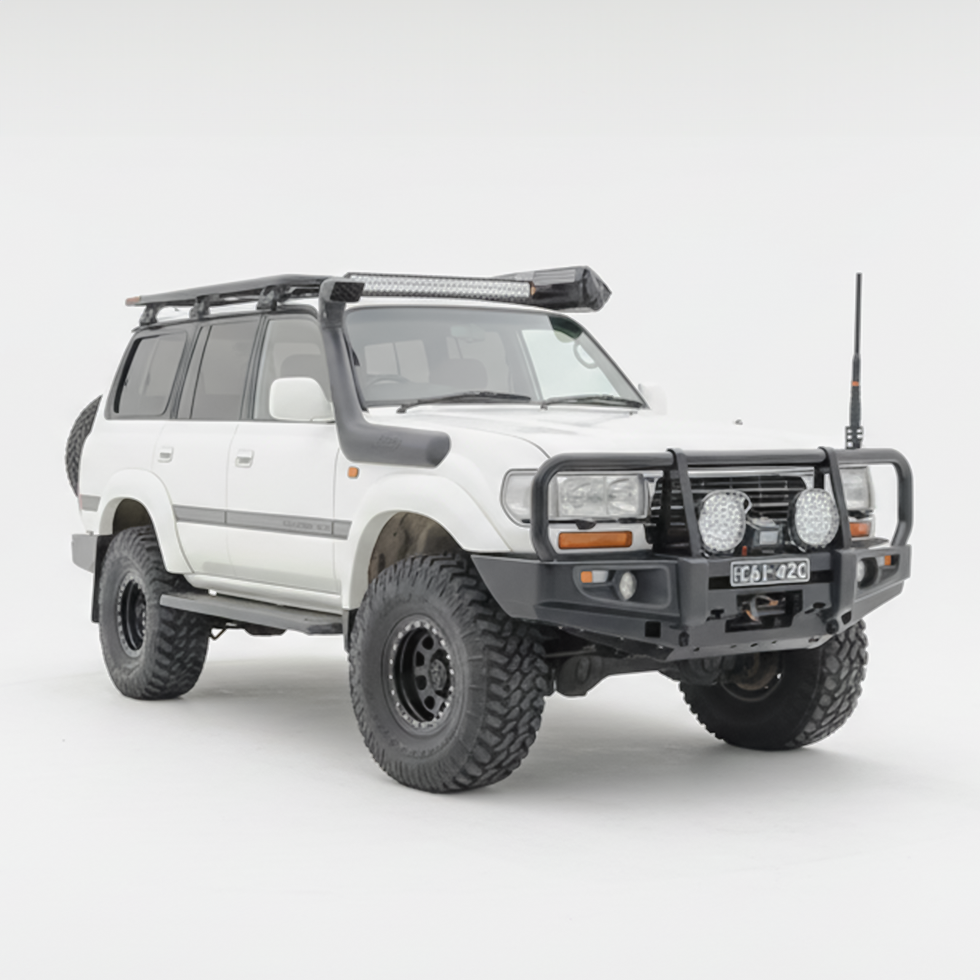 Rockarmor Premium Steel Bullbar - Toyota Landcruiser Fj80 1992-1997 (Full Bar Replacement)