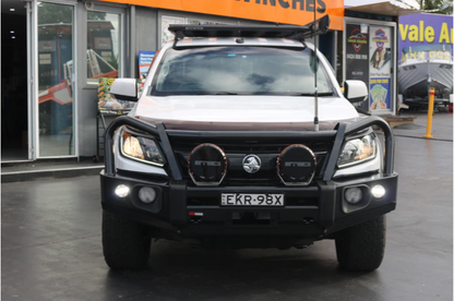 ROCKARMOR ELITE STEEL BULLBAR TO SUIT HOLDEN COLORADO (Bumper Cut)