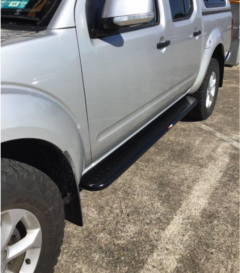 Rockarmor Steel Rockslider Side Steps To Suit Nissan Navara D40 2005-2015 Thai & Spanish