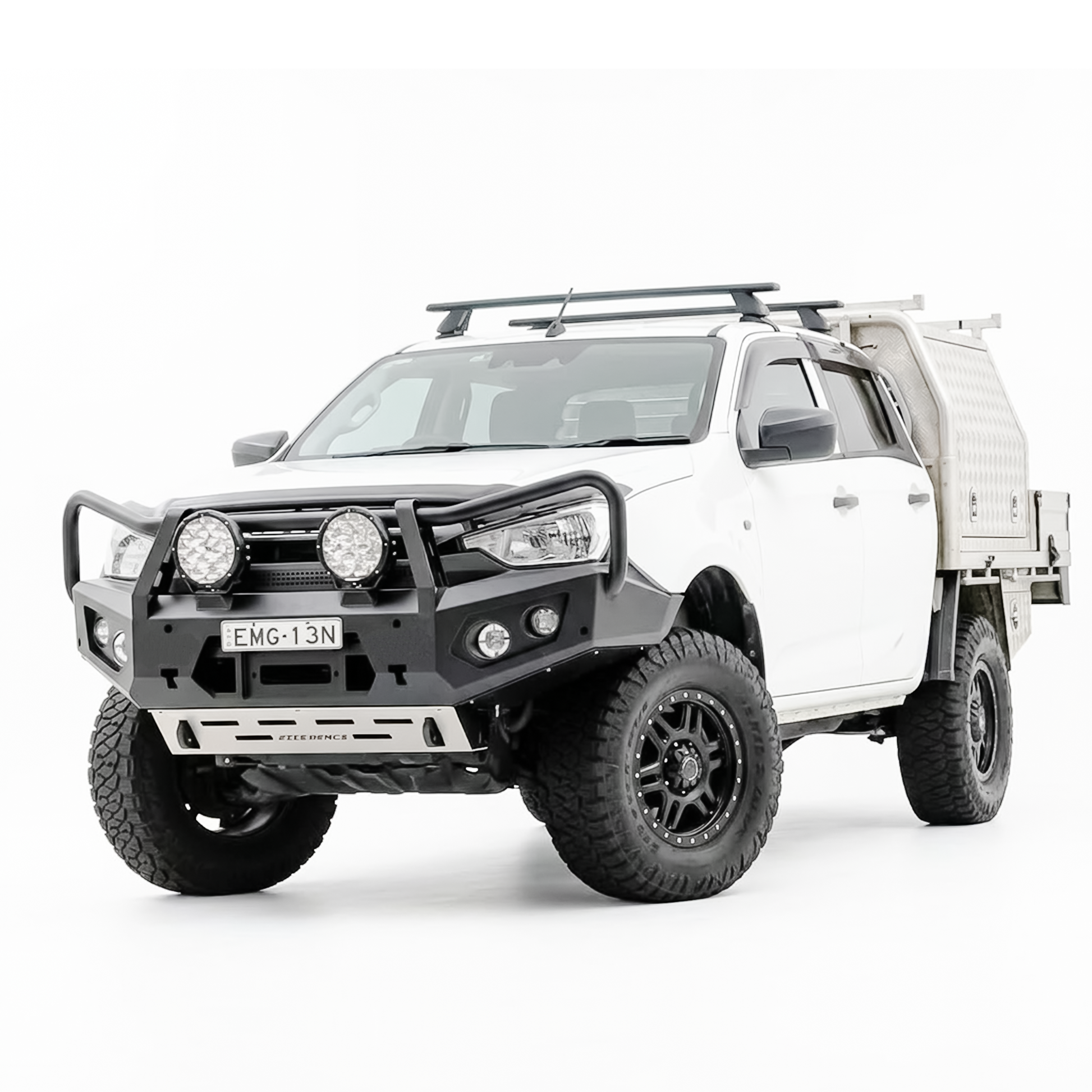 Rockarmor Gt Hoop Steel Bullbar Combo - Isuzu Dmax 08/2020-2024 PFL (Full Bar Replacement)