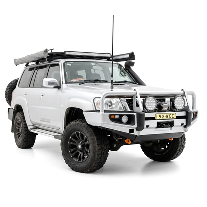 Rockarmor Premium Steel Bullbar - Nissan Patrol Gu4 2005 To Current (Full Bar Replacement)