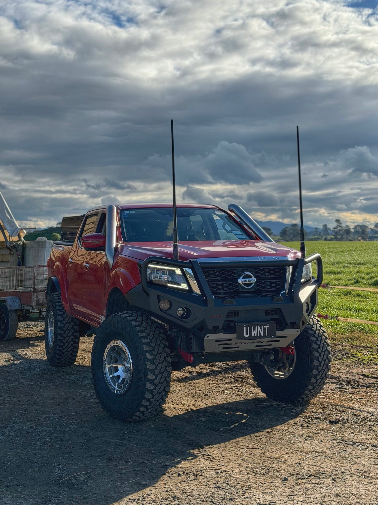 Rockarmor GT Hoop Bullbar NP300 Navara