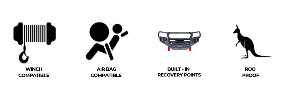 Rockarmor Gt Hoop Steel Bullbar Toyota Hilux N70 2005 2011