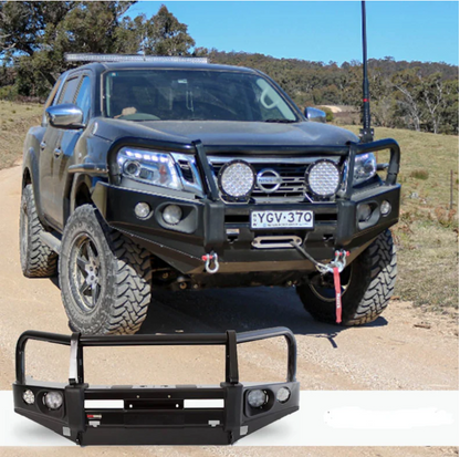ROCKARMOR ELITE STEEL BULLBAR TO SUIT NISSAN NAVARA NP300 D23 2015-2020 (Full Bar Replacement)