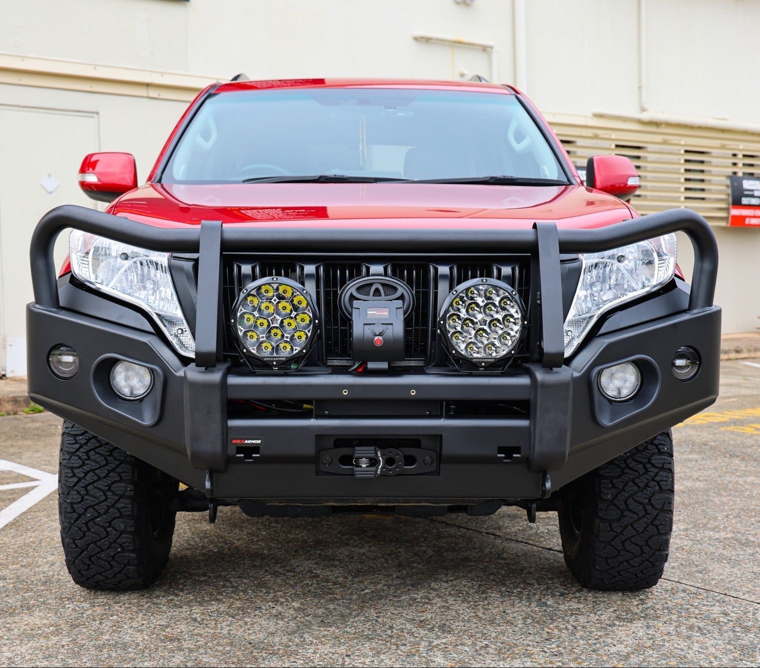 Rockarmor Elite Bullbar Frontal Combo To Suit Toyota Prado 150 Tear Drop