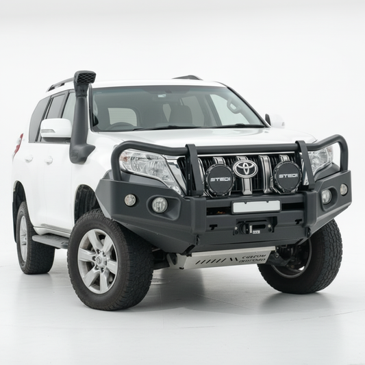 Rockarmor Elite Hoop Steel Bullbar - Toyota Prado 150 Tear Drop 2013-18