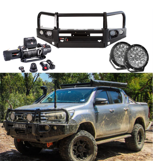 ROCKARMOR ELITE BULLBAR FRONTAL COMBO TO SUIT TOYOTA HILUX 2015-2020