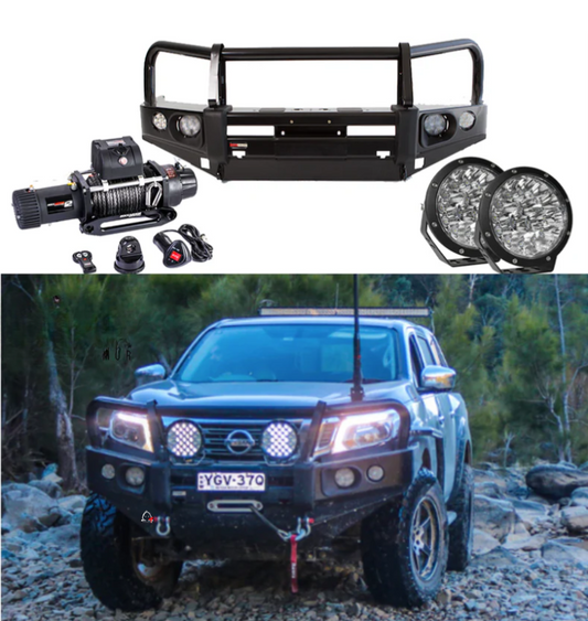 ROCKARMOR ELITE BULLBAR FRONTAL COMBO TO SUIT NISSAN NAVARA NP300