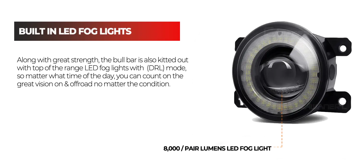 Rockarmor Gt Steel Hoopless Bullbar Combo Pack - Mazda Bt50 2020+