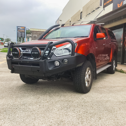 Rockarmor Elite Hoop Steel Bullbar - Isuzu Dmax 01/2017-07/2020 (Bar Replacement Eyebrows)