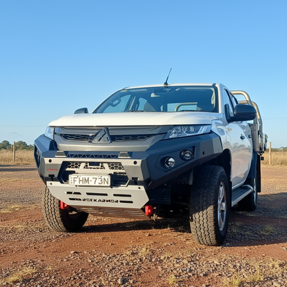 Rockarmor Gt Steel Hoopless Bullbar Combo Pack - Mitsubishi Mr Triton