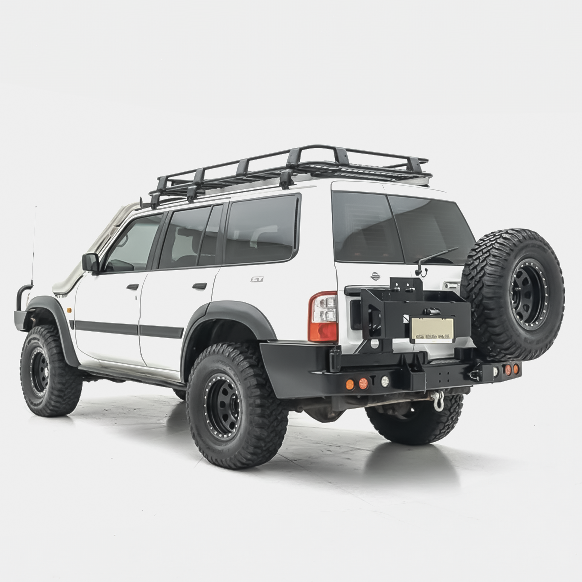 Rockarmor Steel Dual Wheel Carrier - Nissan Patrol Y61 Gu1 2 3 1997-20004 And Gu Wagon