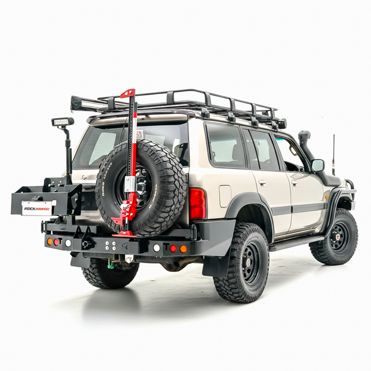 Rockarmor Steel Dual Wheel Carrier - Nissan Patrol Y61 Gu1 2 3 1997-20004 And Gu Wagon