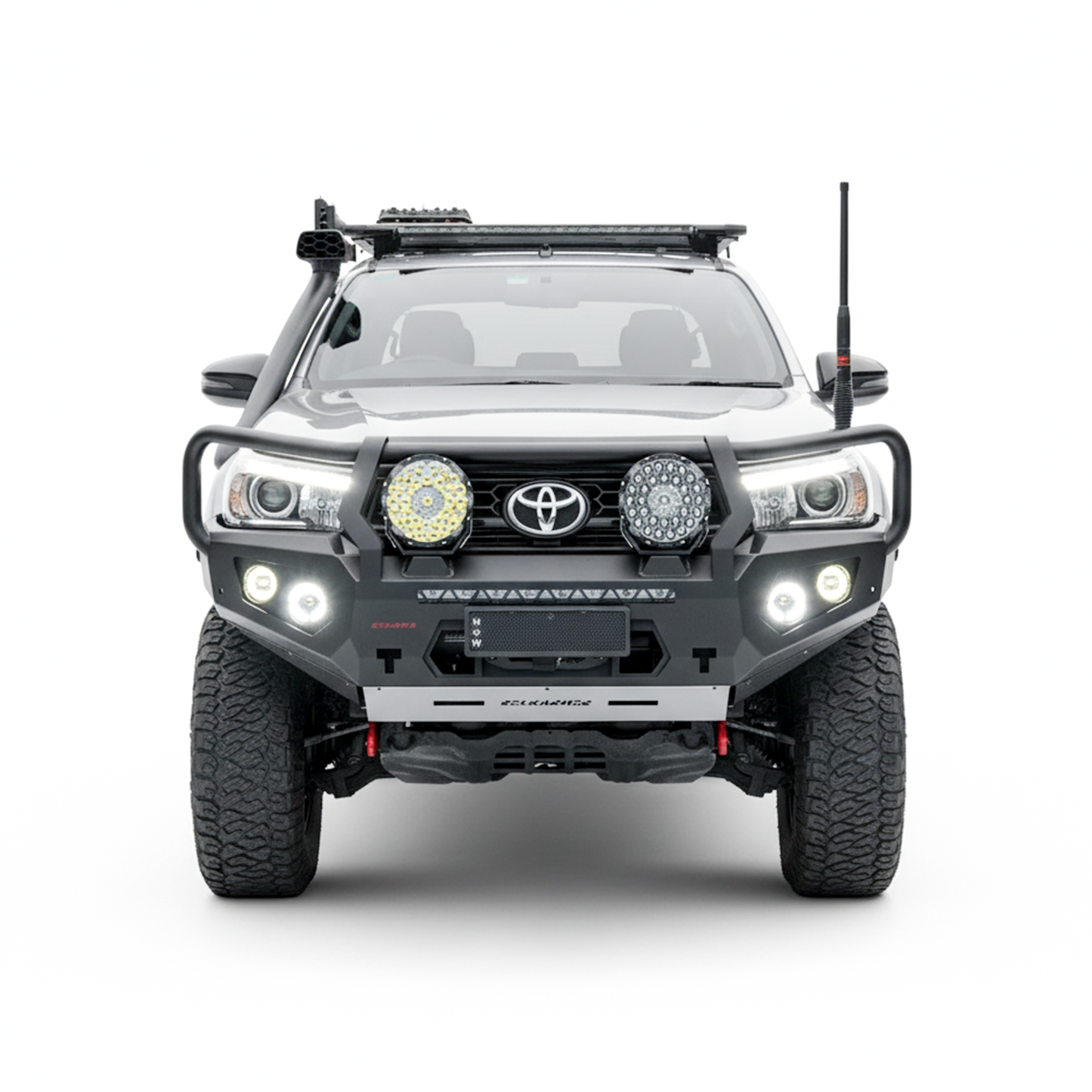 Rockarmor Gt Hoop Steel Bullbar - Toyota Hilux N80 Bullbar 2015 -2020 (Full Bar Replacement)