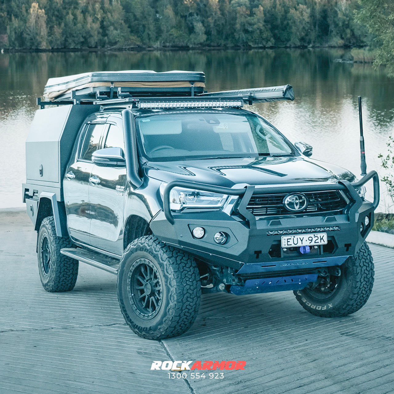 Rockarmor Gt Steel Hoop Bullbar Combo Pack - Toyota Hilux 2020-2025