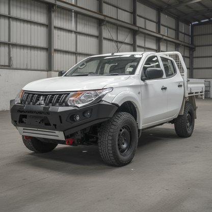 Rockarmor Gt Steel Hoopless Bullbar Combo- Mitsubishi Mq Triton (Full Bar Replacement)