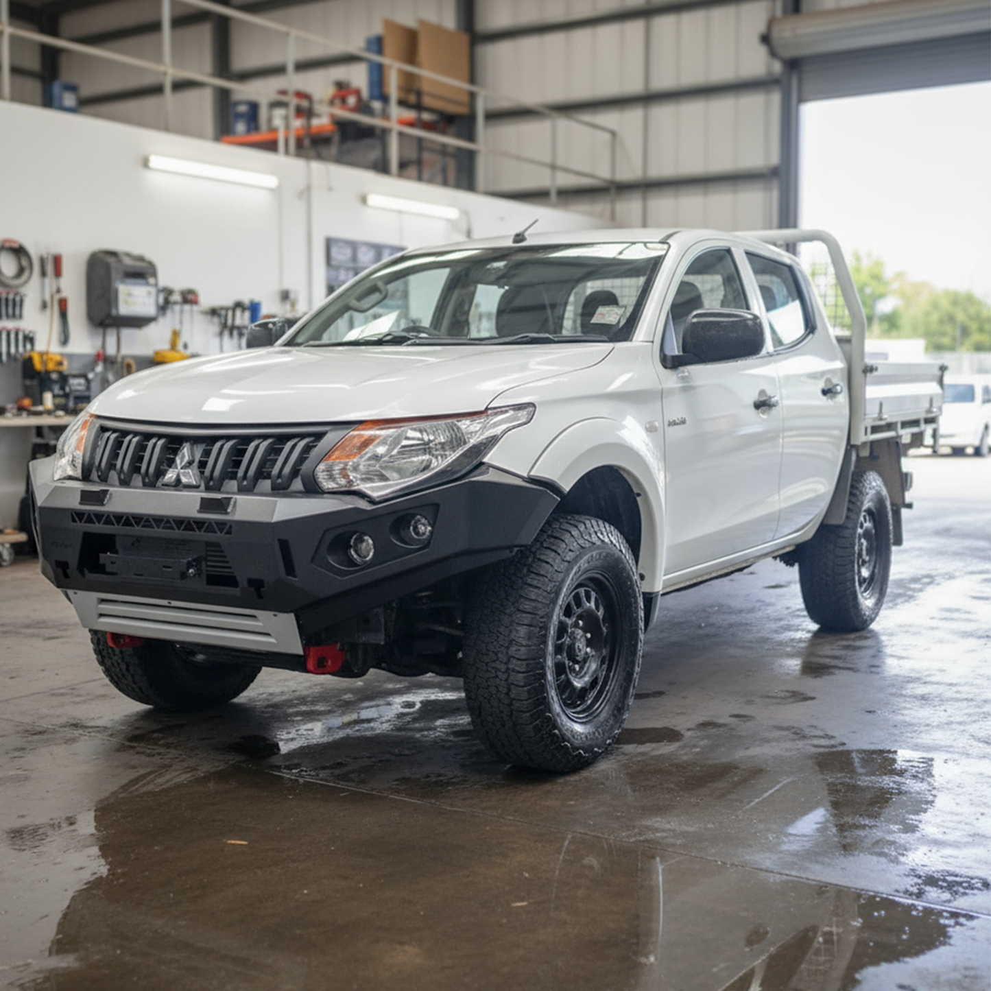 Rockarmor Gt Steel Hoopless Bullbar Combo- Mitsubishi Mq Triton (Full Bar Replacement)