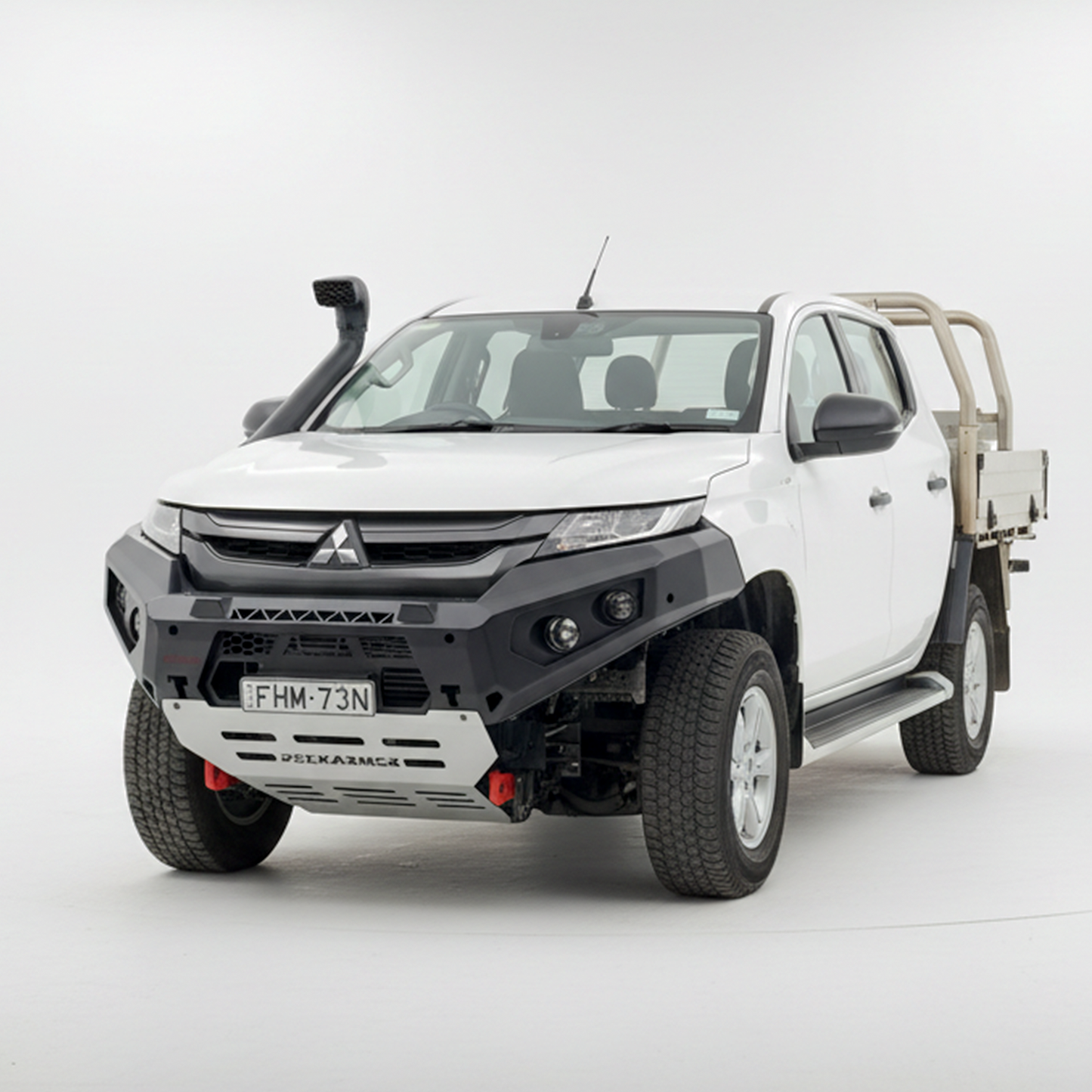 Rockarmor Gt Steel Hoopless Bullbar Combo Pack - Mitsubishi Mr Triton
