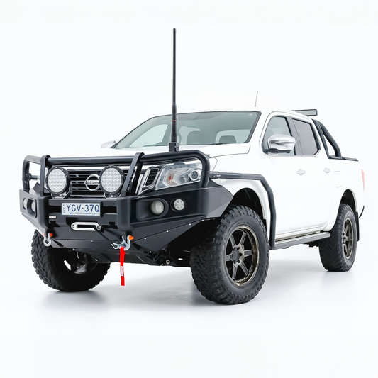 Rockarmor Elite Hoop Steel Bullbar - Nissan Navara Np300 D23 2015-2020 (Full Bar Replacement)