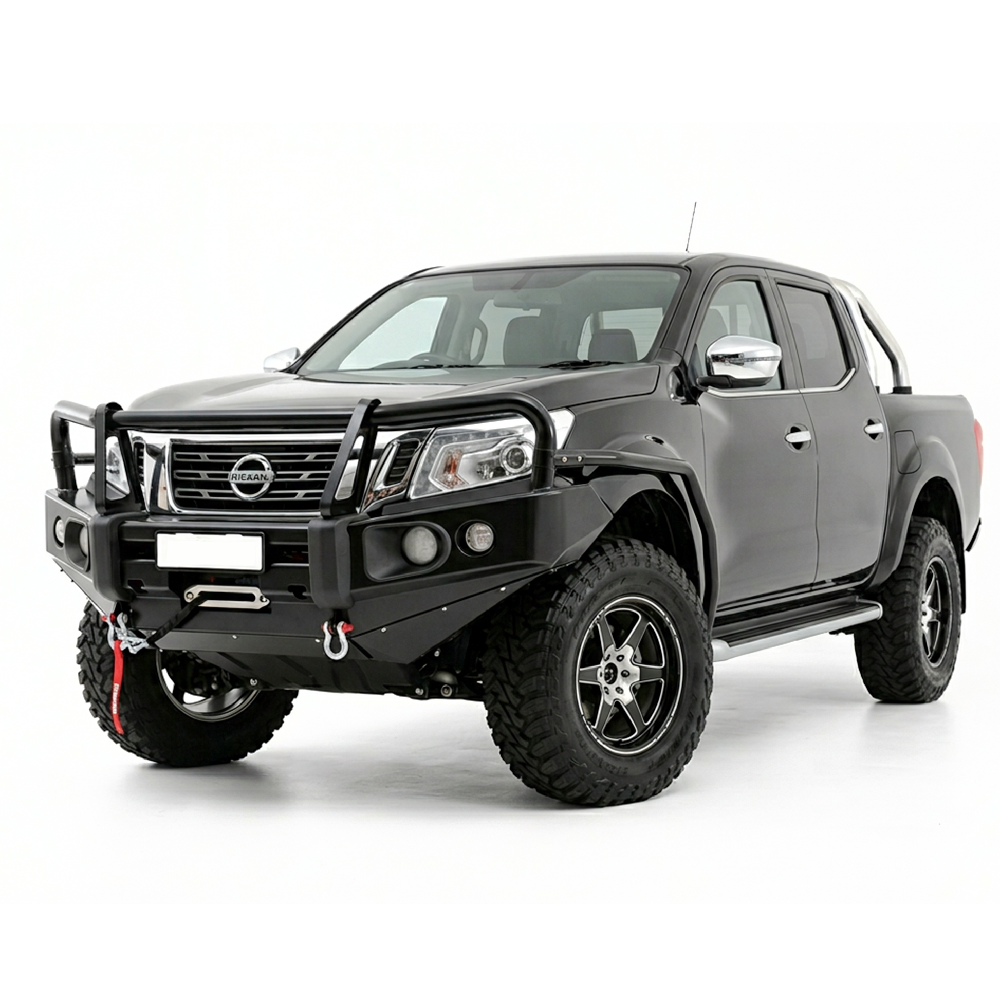 Rockarmor Elite Hoop Steel Bullbar - Nissan Navara Np300 D23 2015-2020 (Full Bar Replacement)