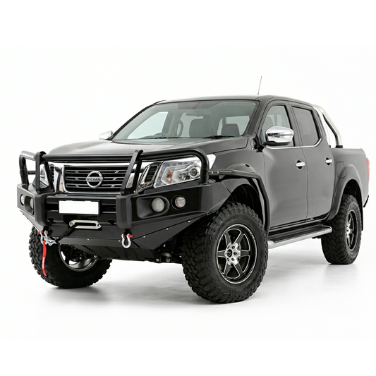 Rockarmor Elite Hoop Steel Bullbar - Nissan Navara Np300 D23 2015-2020 (Full Bar Replacement)
