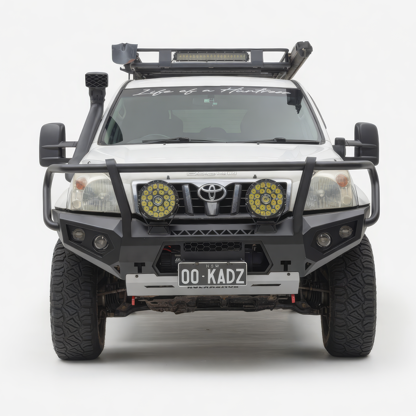 Rockarmor GT Hoop Bullbar - Toyota Prado 120 Series