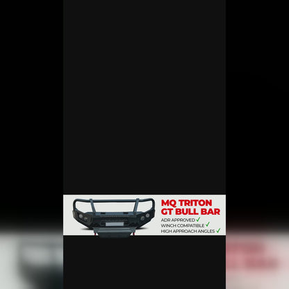 Rockarmor Gt Steel Hoopless Bullbar Combo- Mitsubishi Mq Triton (Full Bar Replacement)