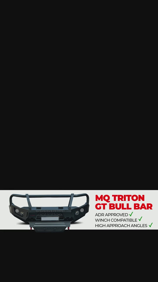 Rockarmor Gt Steel Hoopless Bullbar Combo- Mitsubishi Mq Triton (Full Bar Replacement)