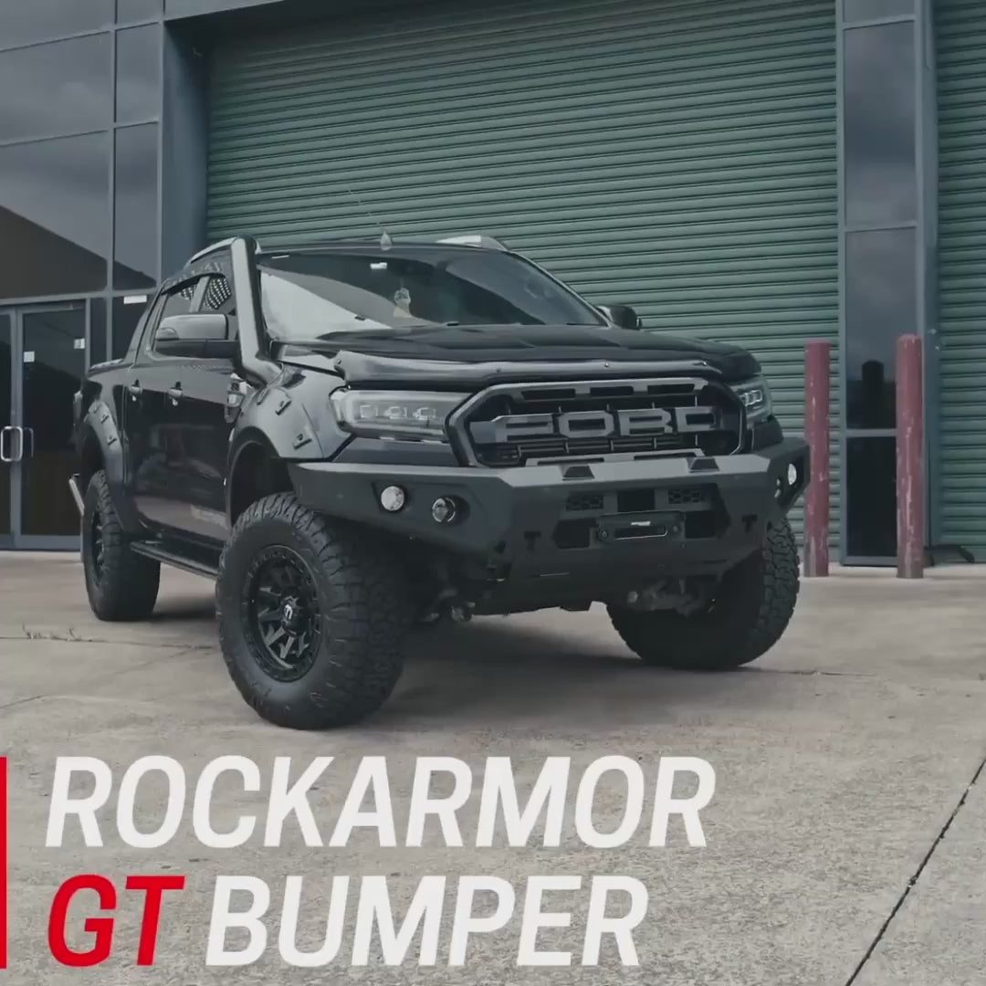 Rockarmor Gt Hoopless Steel Bullbar - Ford Ranger – RockarmorNZ