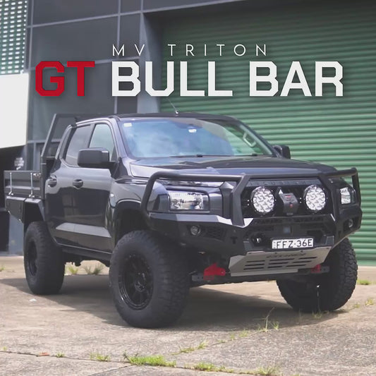 Rockarmor Gt Hoop Steel Bullbar - Mitsubishi Mv Triton 2024+