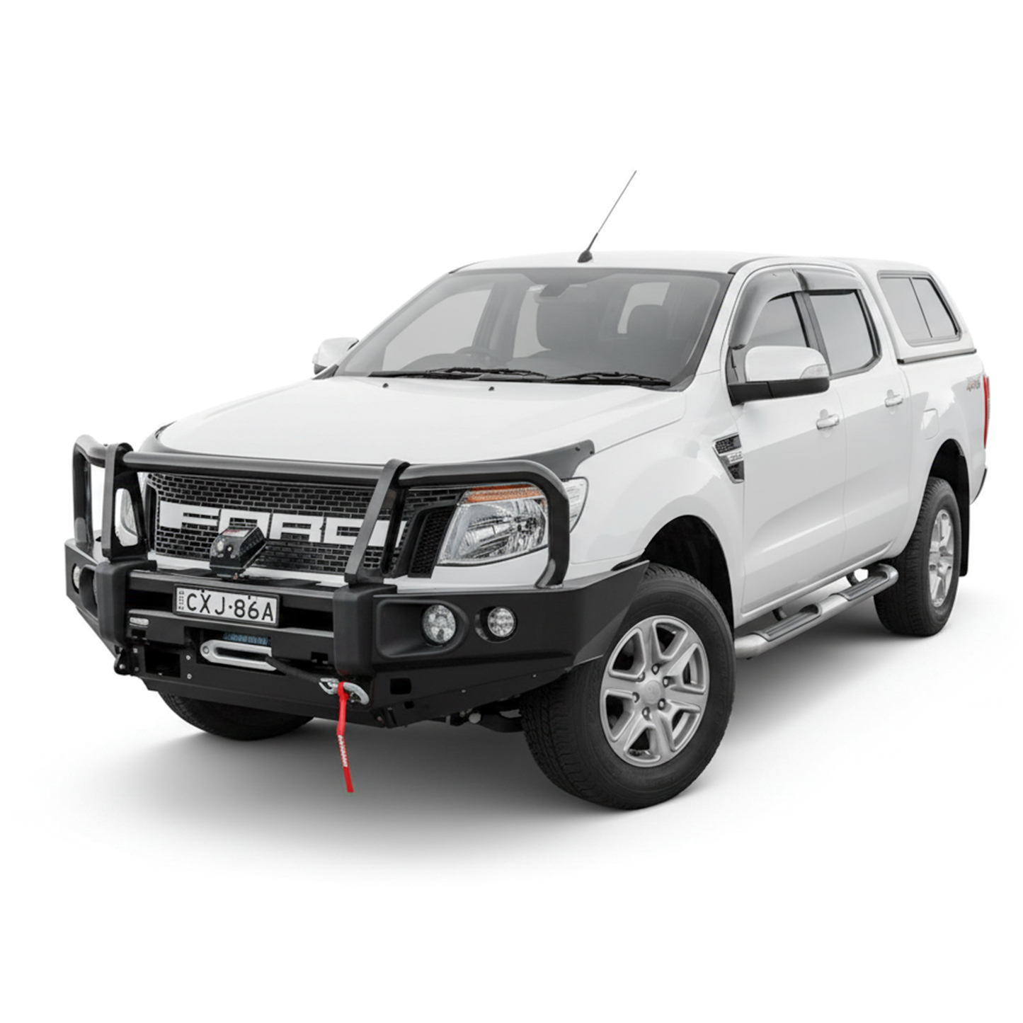 Rockarmor Rock Pack — Ford Ranger Px1 Px2 Px3 | Elite Hoop Bullbar + Rock Sliders