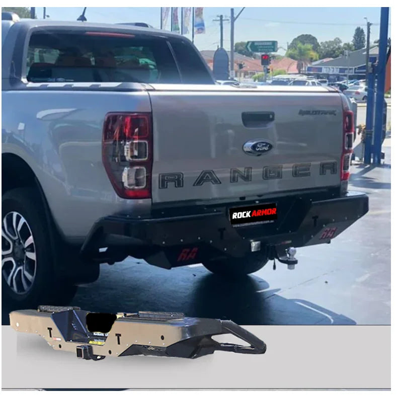 Rockamor Elite Steel Rear Step / Towbar To Suit Ford Ranger Wildtrack  2012-2020