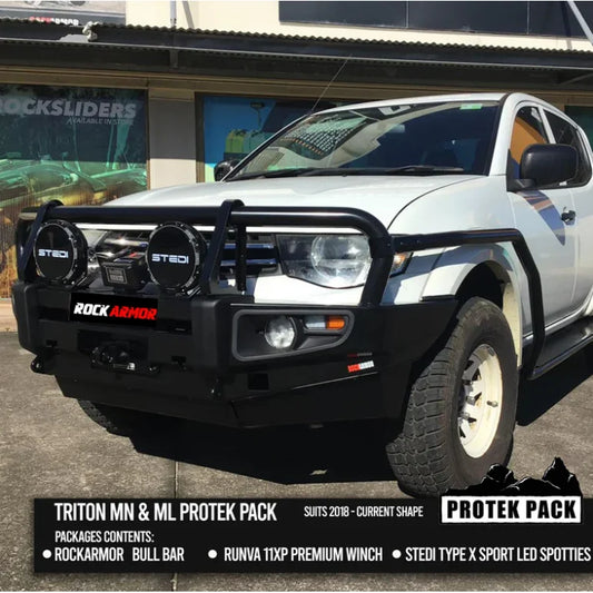 Rockarmor Brushbar To Suit Mitsubishi Triton Mn/Ml - Brushbar