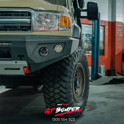 Rockarmor Gt Hoopless Steel Bullbar - Toyota Landcruiser 76 78 79 2007-2023 (Full Bar Replacement)