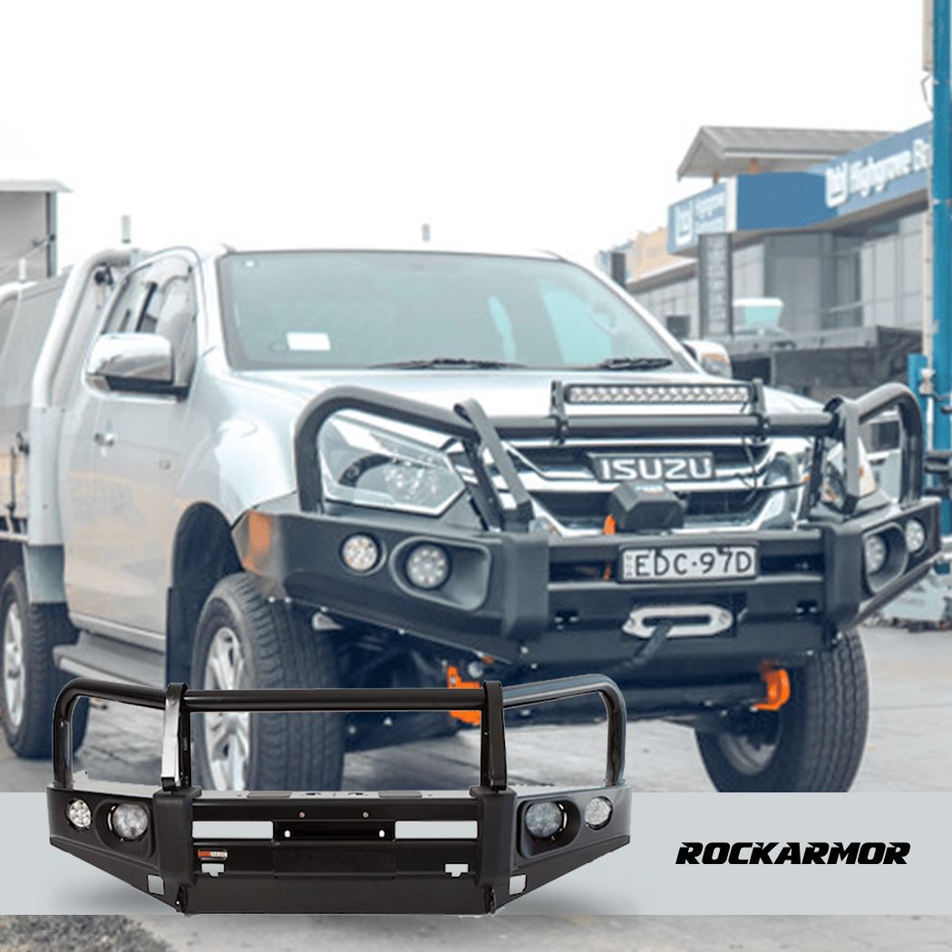 Rockarmor Rock Pack — Isuzu Dmax 01/2017-07/2020 | Elite Hoop Bullbar + Rock Sliders