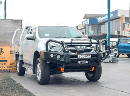 Rockarmor Elite Hoop Steel Bullbar - Isuzu Dmax 01/2017-07/2020 (Bar Replacement Eyebrows)