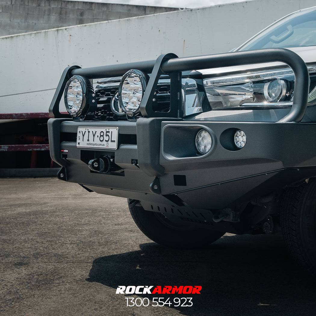 Rockarmor Elite Hoop Steel Bullbar - Toyota Hilux N80 2015-2020 (Full Bar Replacement)