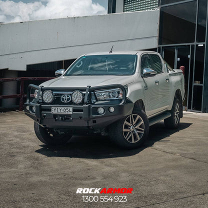 Rockarmor Elite Hoop Steel Bullbar - Toyota Hilux N80 2015-2020 (Full Bar Replacement)